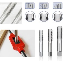 Fett M10 Takım Kılavuzu Hss DIN352 3'lü El Kılavuzu Diş Açma