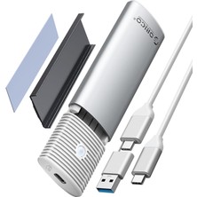 Orico Usb3.2 Gen2 10GBPS 4tb M.2 Nvme Ngff SSD Muhafaza Harddisk Kutusu, Sata Pcıe M-Key B+M Key, 2230/2242/2260/2280, Beyaz, Pwem2-G2-Wh