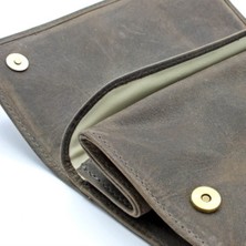 Rattray's Peat Tobacco Pouch 3 Kahve Deri Pipo Tütün Kesesi