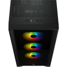 Corsaır Icue 4000X Rgb RM850E 850W 80PLUS 3XSP120 Rgb Elite Fanlı Mid-Tower Gaming Siyah Kasa