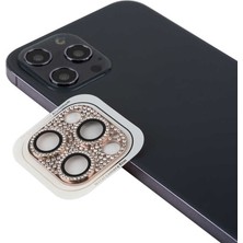 HEPTEKİLETİŞİM Apple iPhone 11 Pro Max Kamera Lens Koruyucu Parıldayan Taşlı ve Renkli Tasarım Kolay Takma Aparatlı (Cl-08)