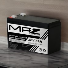 Maz Akü 12 Volt 7 Amper (Ah) Kuru Agm Vrla Akü (Yeni Üretim)