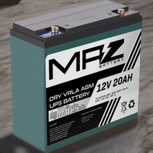 Maz Akü 12 Volt 20 Amper (Ah) Kuru Agm Vrla Akü (Yeni Üretim)