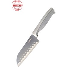 Neoflam Fika Microban Santoku Bıçağı 13 cm Gri NEOGSK013