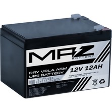 Maz Akü 12 Volt 12 Amper (Ah) Kuru Agm Vrla Akü (Yeni Üretim)