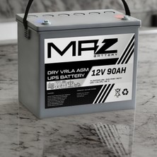 Maz Akü 12 Volt 90 Amper (Ah) Kuru Agm Vrla Akü (Yeni Üretim)