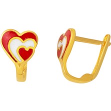 Bilezikci Kalpli 22 Ayar Altın Çocuk Küpesi