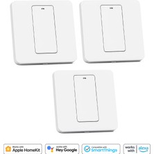 Meross Wi-Fi Uzaktan Kontrollü Üç Adet Çift Yönlü Tuşlu Akıllı Anahtar