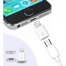 Mavi Ay Bilişim For iPhone Lightning 8 Pin Için Micro USB Dönüştürücü Data/şarj Adaptörü