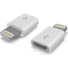 Mavi Ay Bilişim For iPhone Lightning 8 Pin Için Micro USB Dönüştürücü Data/şarj Adaptörü