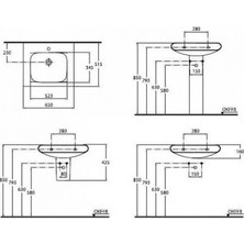 Lavabo Ideal Standart Moments 65X51,5