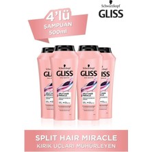 Gliss Split Hair Miracle Şampuan 500 ml 4 Adet