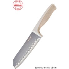 Neoflam Fika Microban Santoku Bıçağı 18 cm Bej D-NEOFSK018