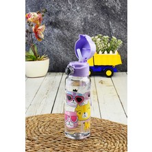 Tuffex Bpa Free Kilit Kapaklı Kendinden Pipetli Sızdırmaz Suluk Matara 500 ml - Mor