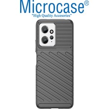 Microcase Xiaomi Redmi 12 4g Thunder Serisi Darbeye Dayanıklı Silikon Kılıf - Siyah AL3421