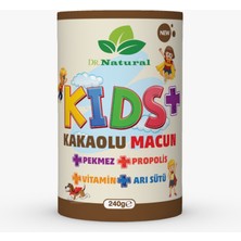 Dr. Natural Kids Çocuk Macunu Kakao - Arı Sütü - Propolis - Pekmez ve Vitamin 240 Gr.