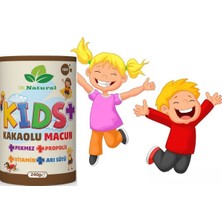 Dr. Natural Kids Çocuk Macunu Kakao - Arı Sütü - Propolis - Pekmez ve Vitamin 240 Gr. ( 3 Adet )