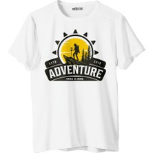Vexshirt Kadın Dağcılık Buıldıng Temalı Regular  Tişört