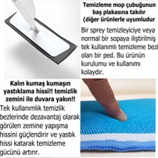 Wizmop Yapışkanlı Paspas Mop Pedi ve Tek Kullanımlık Mikrofiber Sihirli Temizlik Bezi Seti