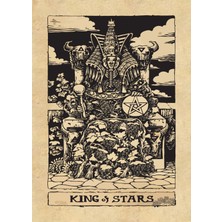 Vagonik Tarot Kartı King Of Stars Duvar Örtüsü Halısı