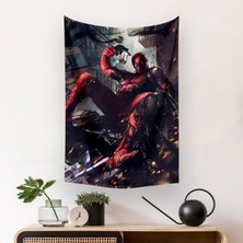 Vagonik Deadpool Marvel Duvar Örtüsü Halısı