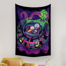 Vagonik Rick And Morty Duvar Örtüsü Halısı