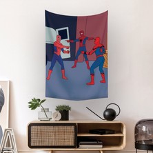 Vagonik Spiderman Çizgi Roman Comic Duvar Örtüsü Halısı