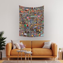 Vagonik RPLACE2022 Reddit Nft Temalı Duvar Örtüsü Halısı