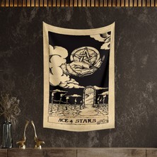 Vagonik Tarot Kartı Ace Of Stars Duvar Örtüsü Halısı