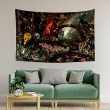 Vagonik Hieronymus Bosch Tablosu Duvar Örtüsü Halısı