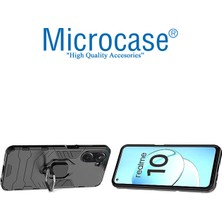 Microcase Realme 10 4g Batman Serisi Yüzük Standlı Armor Kılıf - Siyah AL3349