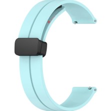 AktarMobile Redmi Watch 3 Active Uyumlu Silikon Kordon Magnetik D Tokalı Spor Kayış Mıknatıslı Toka
