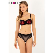 Miorre Push-Up Dolgulu Straplez Sütyen Takım