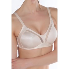 Miorre Minimizer Toparlayıcı Sütyen Tül Detaylı Kadın İçin Rahat Kullanım 80% Polyamid 20% Elastan