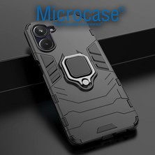 Microcase Huawei Nova 11 Batman Serisi Yüzük Standlı Armor Kılıf - Siyah AL3349