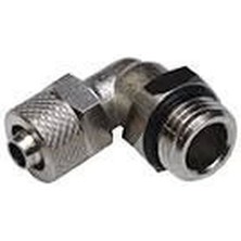 Bh 1/8 - 6x8 mm Metal Somun Sıkmalı Dirsek ( Dönerli )