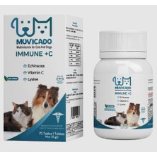 Muvicado Kedi ve Köpeklerin Sağlık Sistemini Güçlendiren Destekleyen Tablet Immune C