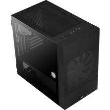 Aerocool Atomic 500W 80+ ARGB Adreslenebilir RGB Fanlı, Dik Ekran Kartı Takılabilen, Tempered Glass Yan Panelli, USB 3.0 Bilgisayar Kasası (AE-ATMC-580)