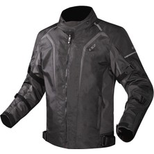 Ls2 Kadın Siyah-Gri Mont 600D Polyester Su Geçirmez Aşınma Direnci ile Üstün Koruma