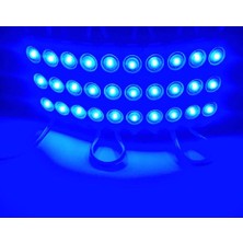 Zembil 10 Adet Mavi 12V 1.5W 3 Ledli Mercekli Parmak LED Modül 2835 Smd