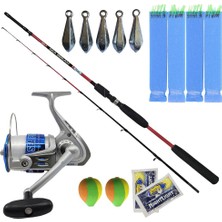 kendo Balıkçı Tekne Seti Sea Power 5000 Olta Makinesi- Sea Bream 1.65M Up To 150GR 2 Parça Olta Kamışı-2 Fosfor-2 Şamandıra-5x 50GR Kurşun-4 Çapari