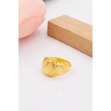 Latif Kuyumcu 22 Ayar Altın Yüzük Kalemli Işlemeli Kadın Yüzük