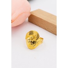 Latif Kuyumcu 22 Ayar Altın Yüzük Kalemli Işlemeli Kadın Yüzük