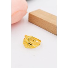 Latif Kuyumcu 22 Ayar Altın Yüzük Kalemli Işlemeli Kadın Yüzük