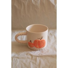 Sukupot Altın Detaylı Balkabaklı El Yapımı Kupa