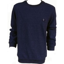 Deacarr's Indigo Erkek Selanik Uzun Kollu O Yaka Sweatshirt 410