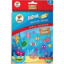 2'li Boya Sil Aktivite Boyama Kitabı - Carioca 6'lı Boya Set