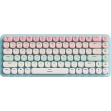 UGREEN FUN+ Renkli Tuşlu Aydınlatmalı Brown Switch Mekanik Bluetooth Kablosuz Türkçe Q Klavye, 90843TR