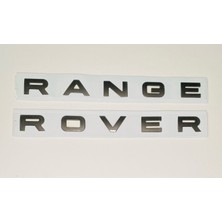 Yazı İzleri Range Rover Evoque Spor L322 L405 L538 L494 L320 Kaput Yazısı Siyah