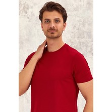 Smile Guerdy Erkek Tişört - Bordo